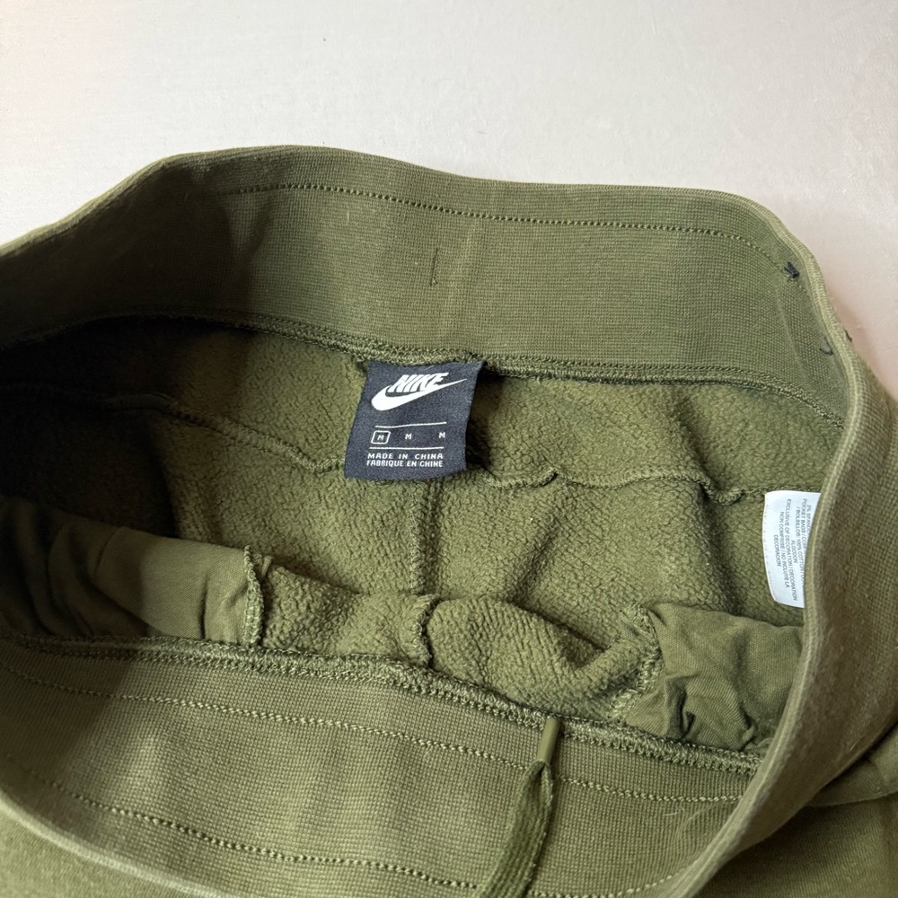 Nike Olive Green Joggers with Fuzzy sides and logo size medium - Picture 5 of 5